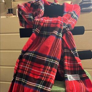 Chic Red Tartan Scarf